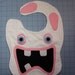 Raving Rabbids Flannel Baby Bib Made to Order