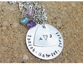 Personalized Mama Jewelry -Hand Stamped Stacked Mama Necklace- Personalized Necklace- Customized Jewelry- Personalized Jewelry