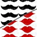 Mustache and Lips PRINTABLES for Suckers Valentine Wedding or Birthday Party Gifts Favors