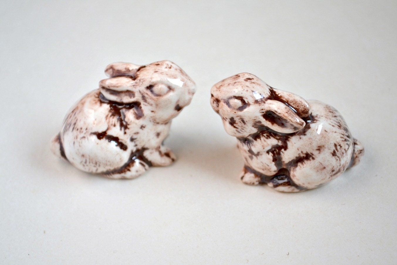 Brown wedding bunnies - cake topper bunny - brown bunnies - natural - woodland creatures - love bunnies - Etsy UK