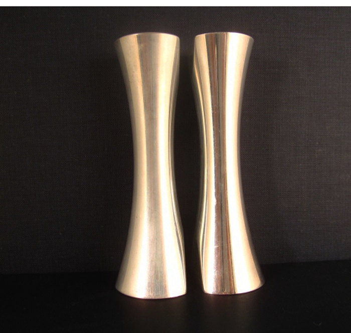 Kissing Salt and Pepper Shakers, Vintage Nambe Studio, Karim Rashid Design