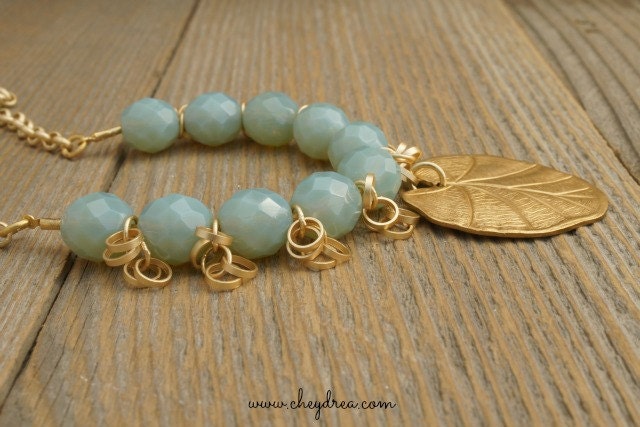 PACIFIC OPAL Water Lilly Necklace by Cheydrea
