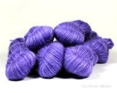 Wensleydale DK -  British breed wool - hand dyed purple yarn - "Bounty Hunter" - UK Seller - Lord Longwool