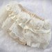 Vintage Shabby Chic Beige Tan Lace baby girl nappy cover,  diaper cover, photography prop