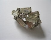 Stunning Rhinestone Pin Austria Vintage