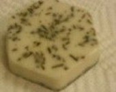 bay rum and lavender hexagonal soap bar