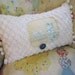 Vintage Trailer, Vintage Chenille Pillow, Handmade Chenille Pillow, Camping, Glamping
