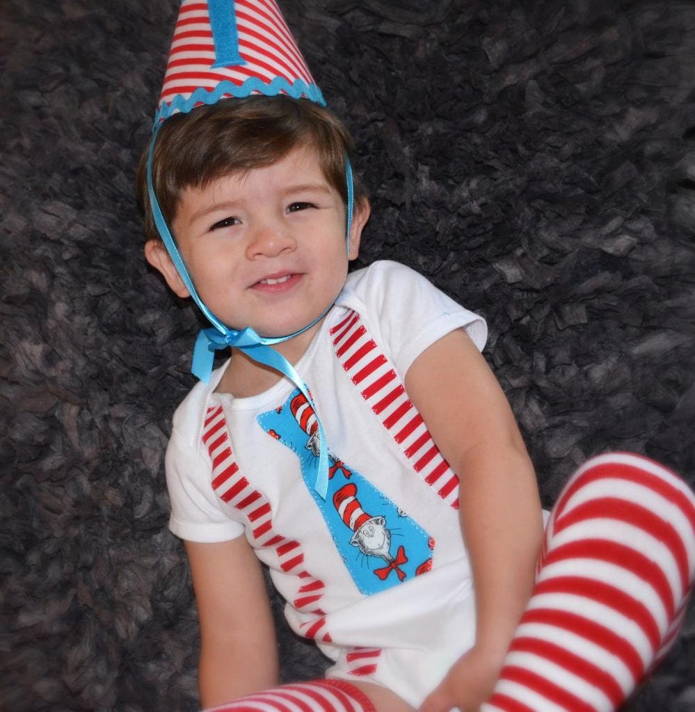 New Baby Boy Birthday Outfit Cake Smash 1st Birthday 2nd 3rd 4th 5th Party Hat and Personalized Onesie