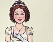 Pride and Prejudice Paper Doll - Elizabeth Bennet Articulated  - Jane Austen