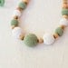 Olive & Cream Nursing Necklace / Teething Necklace for mom to wear