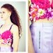 Vtg 80s/90s Iridescent Lavender Leather Snap Front Midi Skirt S/M