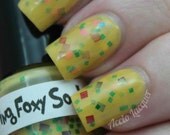 Wearing Foxy Socks from the "Many Colors of Seuss" Collection