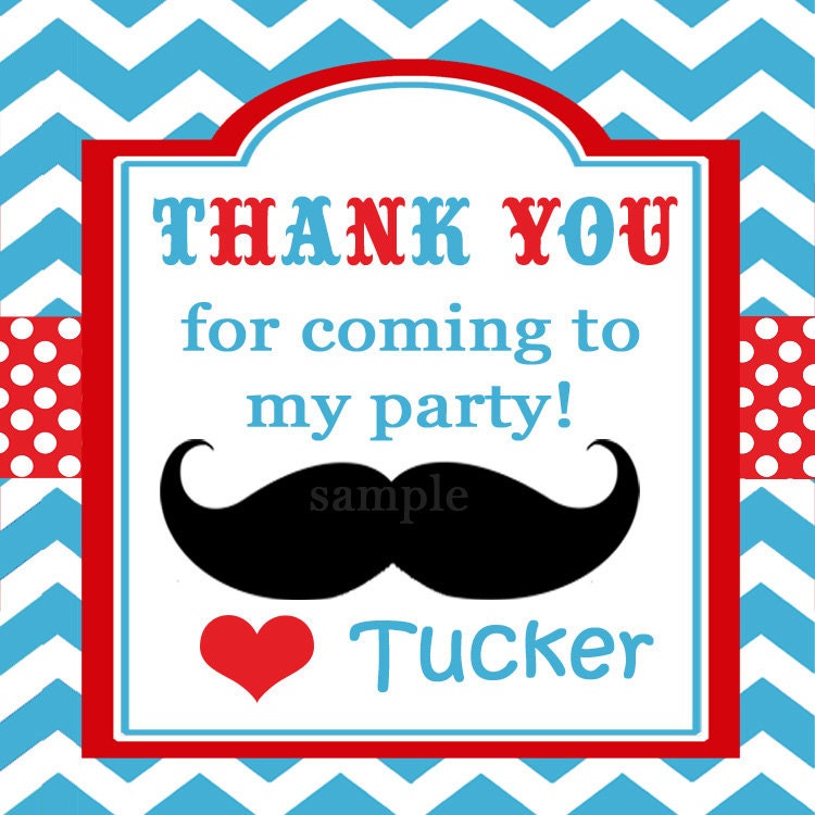 Little Man Mustache Favor Tags Printable - Mustache Bash Birthday or Baby Shower Il_570xn