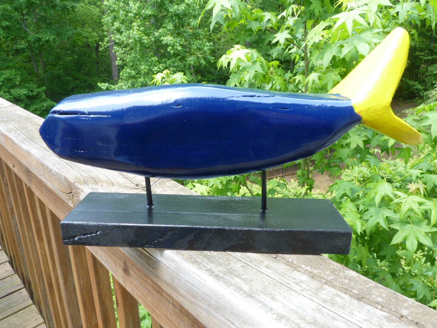 Blue Whale with a Yellow Tail