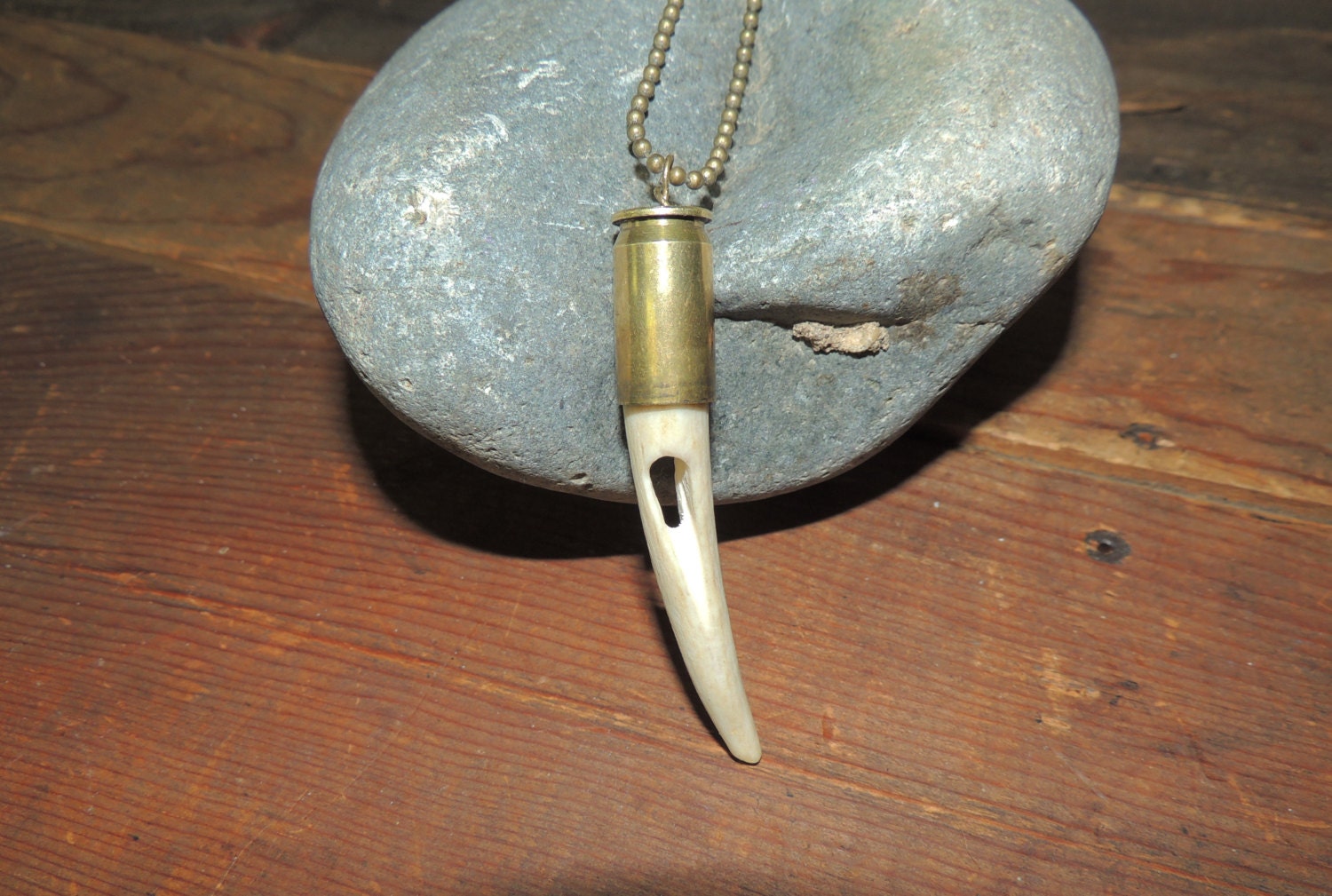 Bullet Necklace, Fathers Day, Antler Necklace, Deer Hunter, Tribal Necklace, Steampunk, Organic, Unisex Necklace, Nature Jewelry, Bullet