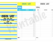 Check List - Lemon & Skyblue Stripe