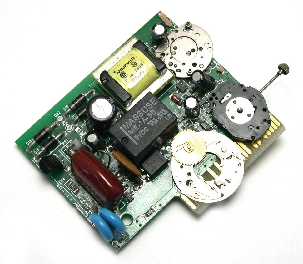 Computer Circuit Board Brooch, upcycled, recycled, computer pin, geek, eco friendly, handmade, one of a kind, ooak