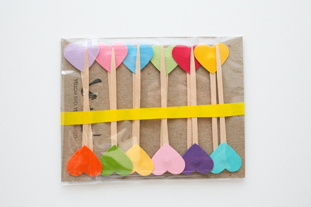 Cupcake Toppers - Hearts