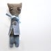 handmade plush, THINKER, stuffed animal, toy for children