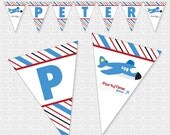 Airplane Party Theme Banner - Personalized Printable Il_170x135