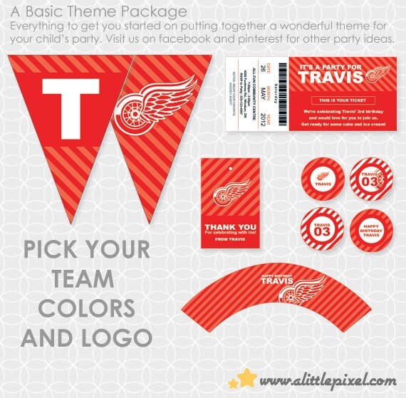 Any Sport Team Party Theme - Personalized Printable Il_570xn