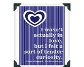 sale // I Wasn't Actually in Love, But Felt a Sort of Tender Curiosity - F Scott Fitzgerald - Quotation Art Print 8x10 - The Great Gatsby