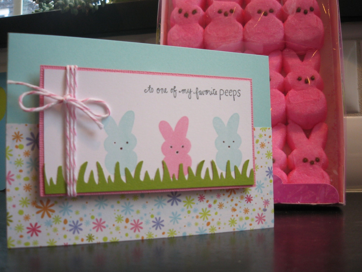 Peeps Easter Bunny Card