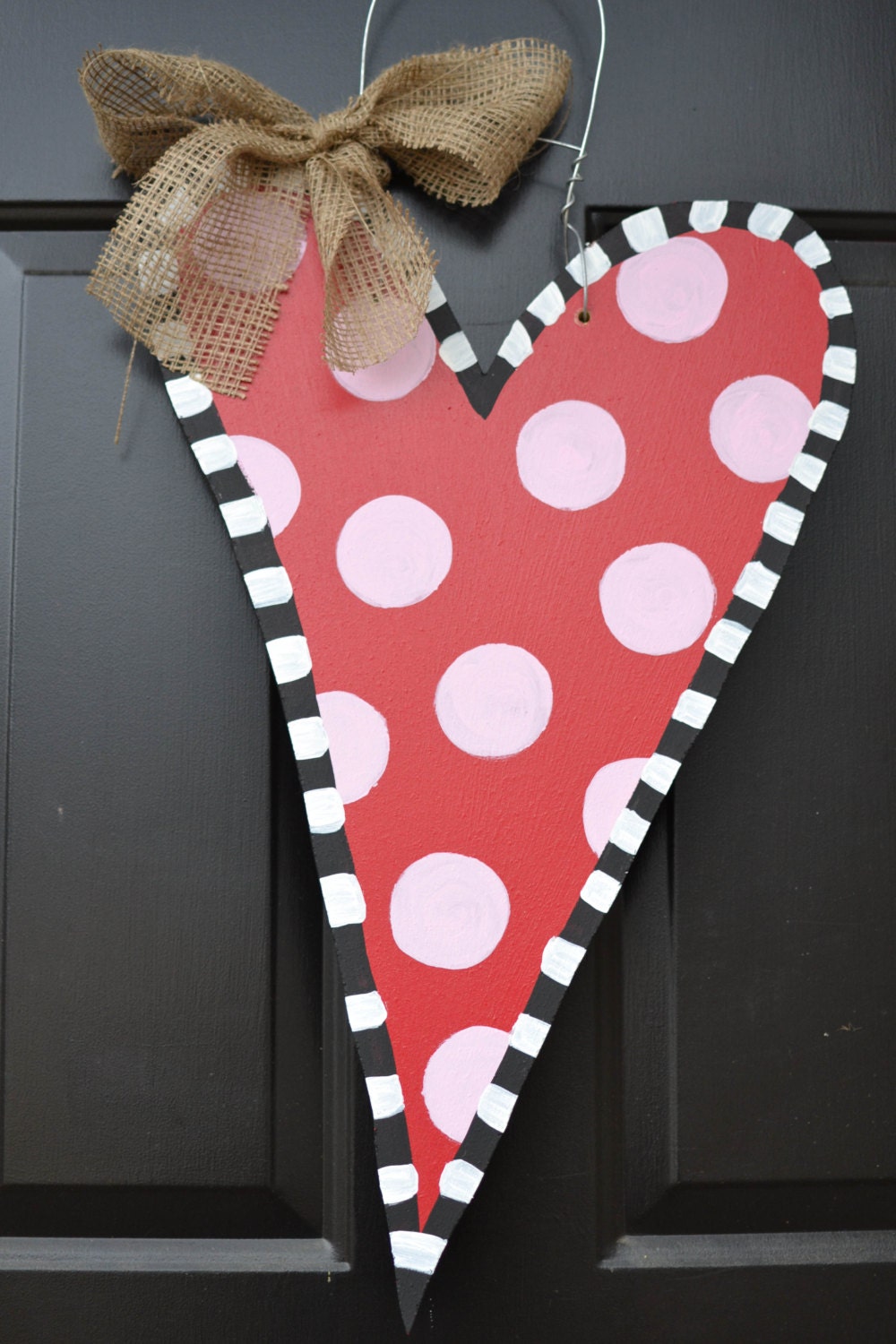 Wooden Heart Door Hanger