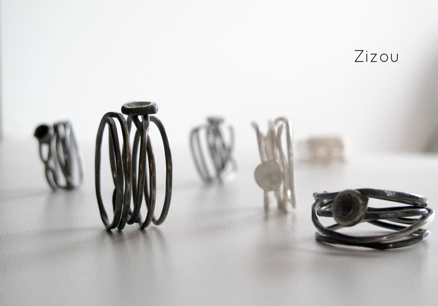 HOPE Unique contemporary silver ring