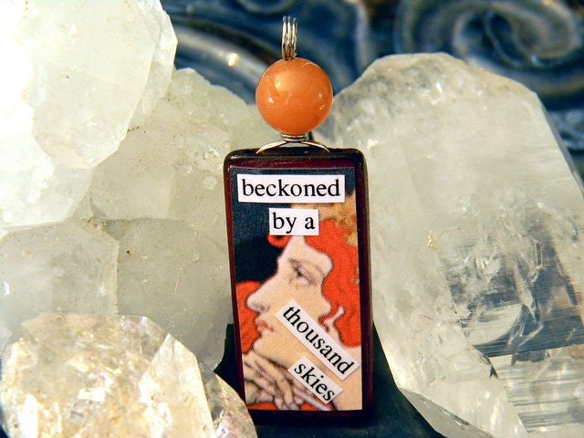 Beckoned by a Thousand Skies -- A Crystal Magick Glamourkin Pendant
