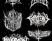 mega deal on pop music black metal grind patches 6 patches for 5 dollars