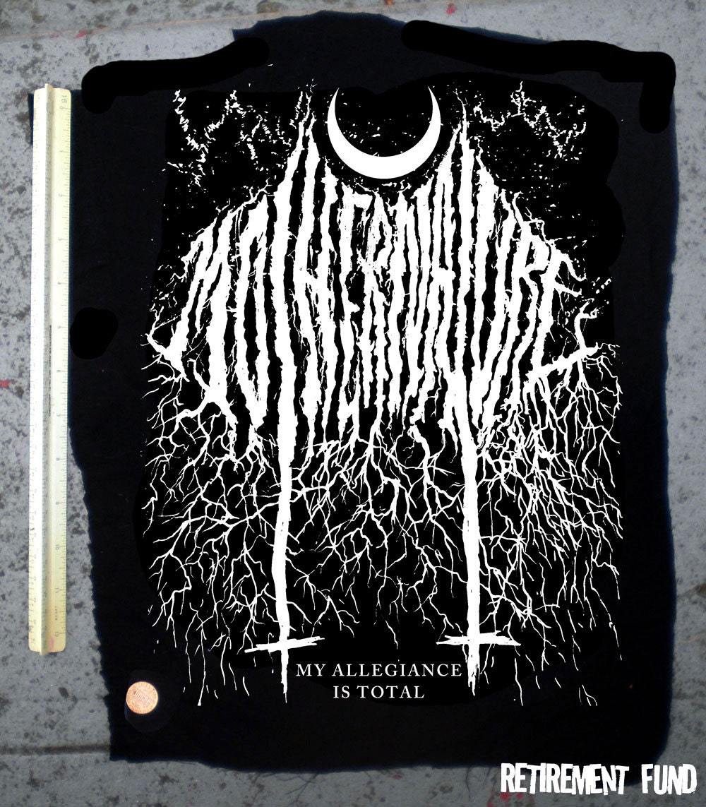 Mother Nature black metal BACK PATCH huge punk diy vegan pro tree anti human