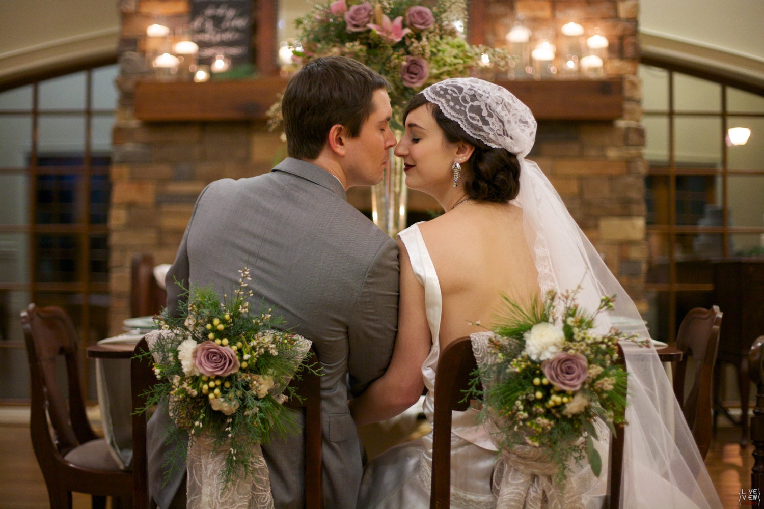 1920's Inspired Bridal Cap Veil