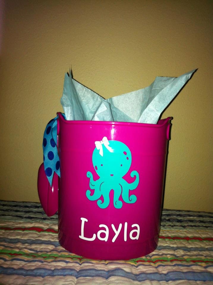 Personalized Sand Pail and Shovel