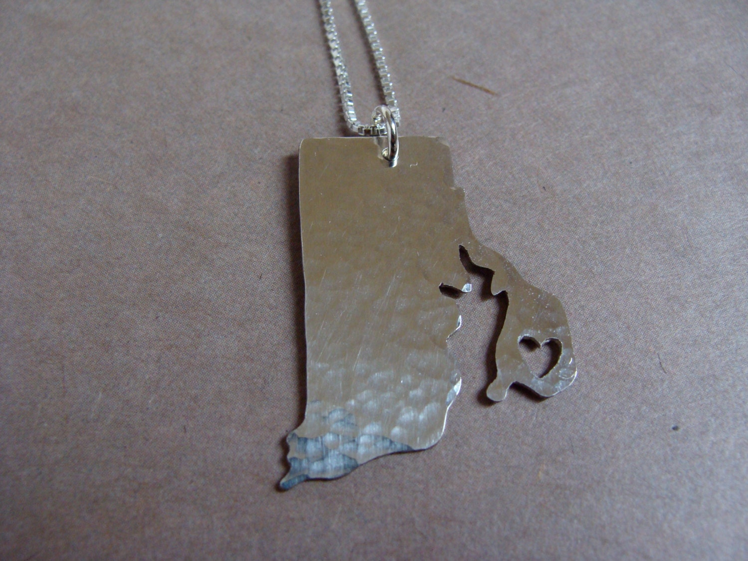 Rhode Island State Necklace (sterling silver)