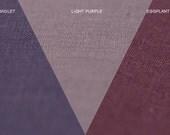Six yards of  pure linen fabric Custom color Eggplant Violet or Light purple