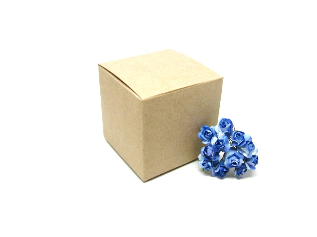 3x3x3 boxes, Eco Friendly Natural Brown Kraft Gift Box - Set of 10