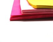 Medium Glassine Lined Paper Bags in Hot Pink, Soft Pink, Yellow , Set of 15