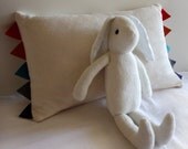 Organic velour pillow cover