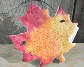Salt Dough Leaf Ornament / Autumn Leaves Decor