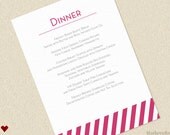 Dinner Menu -  Neutra Face