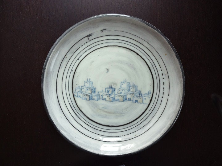 SALE Adobe Village Plate