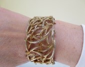 Vintage Capri Twig Bracelet and Pin Set