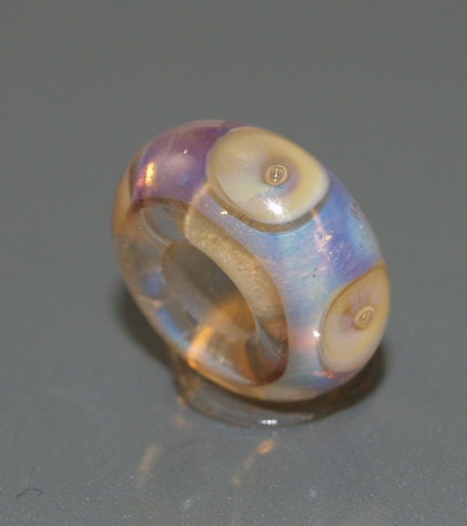 Handmade Silver Glass Lampwork bhb Big Hole Bead / Charm for European Bracelets SRA FHFteam Y3 GBUK UK Seller  Cpteam