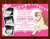 NEW Cowgirl Themed Birthday Invitation printable digital file Il_170x135