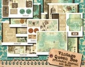Vintage Queen Bee 5x7 Printable Journal Kit