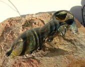 Tiger Striped Reptile Glass Tobacco Pipe