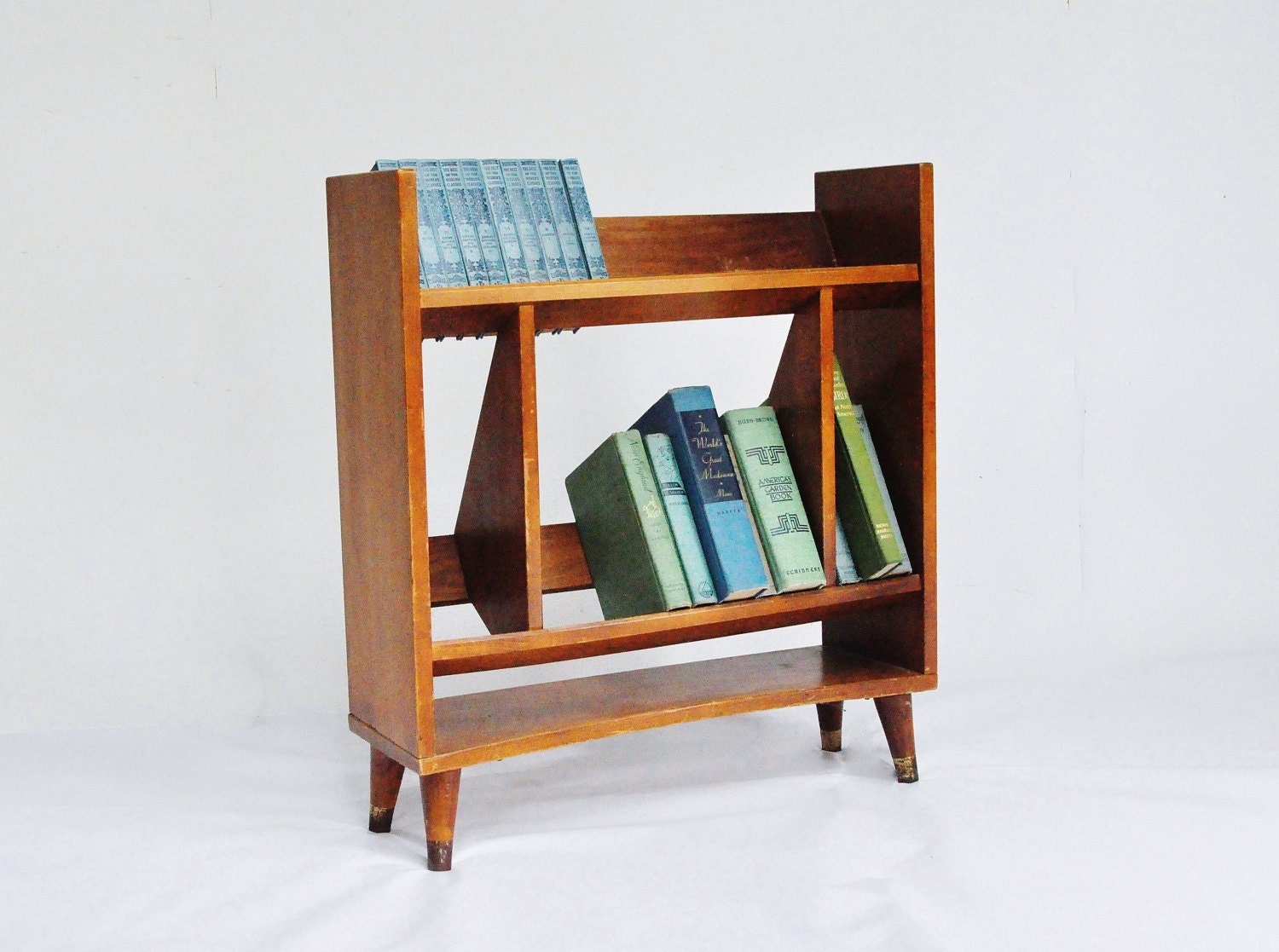Mid-Century Wooden Bookshelf