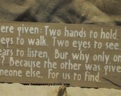 Large distressed handpainted sign...wedding gift...great gift idea...home decor...anniversary gift