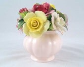 Vintage Pink Adderley Bone China Bouquet Roses Flowers